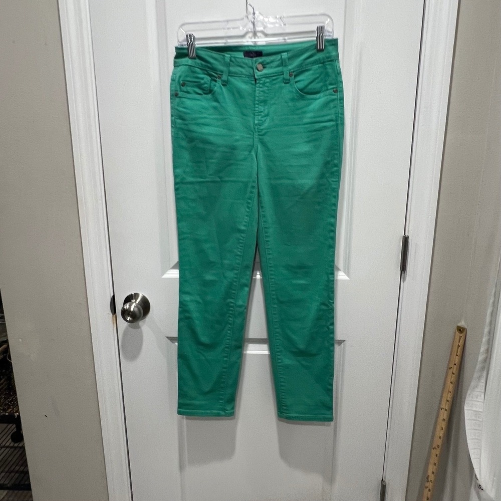 NYDJ Womens Pants Lift Tuck Technology Green Size 2